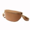 Patrizia 417-003 GOLD homok színű női bőr övtáska, crossbody 25 x 15 x 6 cm