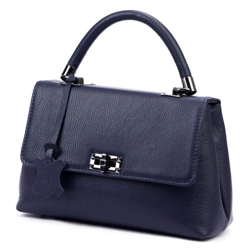 Luka 24-041   navy női bőr kézitáska 31 x 20 x 13 cm