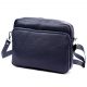 JUICE navy kék női bőr oldaltáska, crossbody 26 x 20 x 9 cm