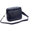 JUICE navy kék női bőr oldaltáska, crossbody 26 x 20 x 9 cm