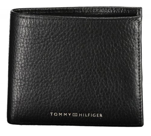 Tommy Hilfiger fekete férfi bőr pénztárca 12 x 10 cm