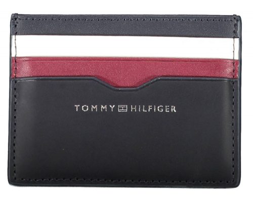 Tommy Hilfiger sötétkék férfi bőr kártyatartó, pénztárca 11 x 8 cm