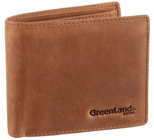 GreenLand Nature bőr pénztárca RFID védelemmel 12 x 9,5 cm