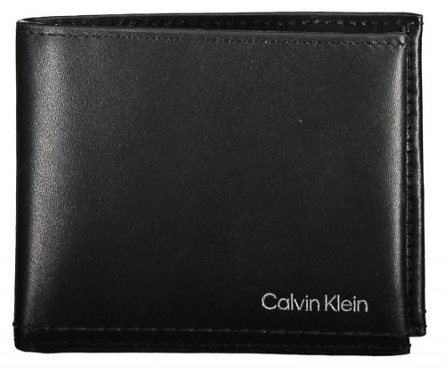 Calvin Klein fekete bőr pénztárca, férfi  RFID 11 x 9 cm