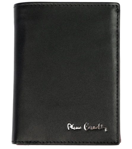 Pierre Cardin férfi bőr pénztárca, fekete,  RFID 10 × 13 cm 