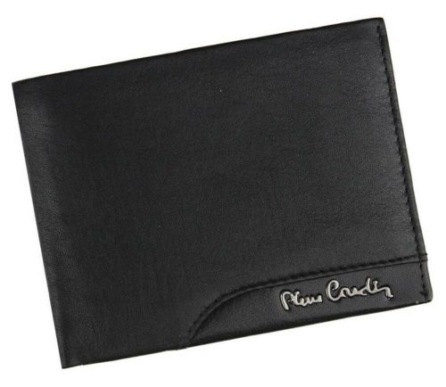 Pierre Cardin fekete színű, férfi bőr pénztárca, RFID védelemmel, 12,5 × 9,5 cm 