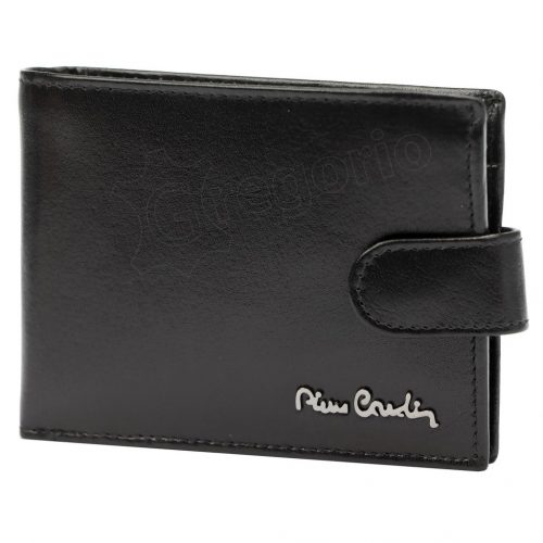 Pierre Cardin férfi bőr pénztárca, fekete RFID 12 × 9 cm 