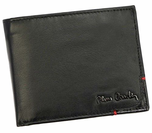 Pierre Cardin fekete színű, férfi bőr pénztárca, RFID védelemmel, 12 × 9,5 cm 