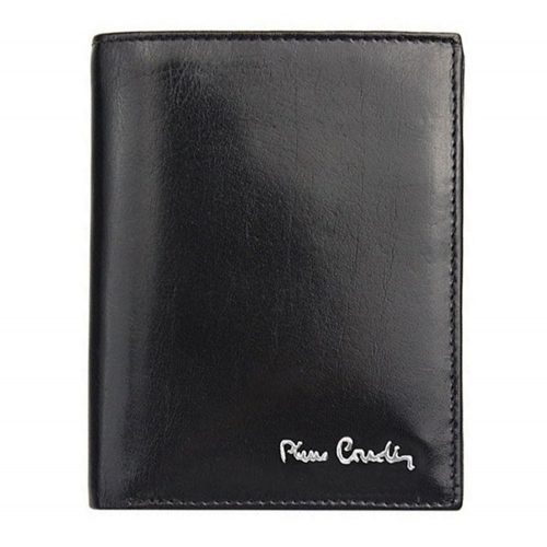 Pierre Cardin férfi bőr pénztárca, fekete RFID 9,5 × 12,5 cm 